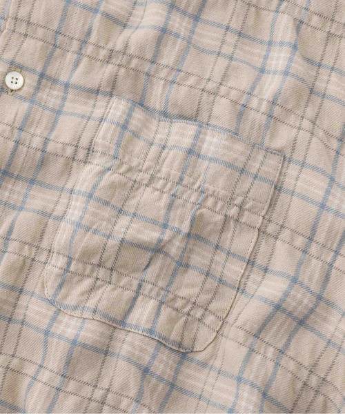 SEA(シー)の「VINTAGE カットオフチェックネルシャツ(シャツ/ブラウス・レディース・チャコールグレー/ベージュ・ONE SIZE)」の4枚目の写真