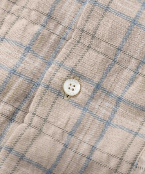 SEA(シー)の「VINTAGE カットオフチェックネルシャツ(シャツ/ブラウス・レディース・チャコールグレー/ベージュ・ONE SIZE)」の10枚目の写真