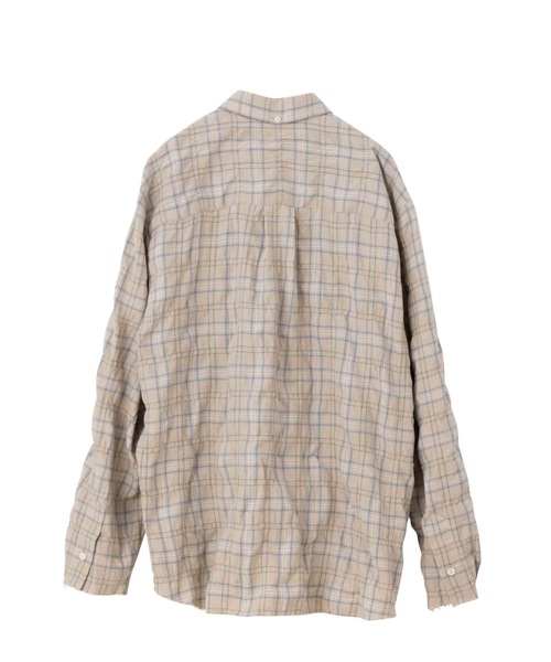 SEA(シー)の「VINTAGE カットオフチェックネルシャツ(シャツ/ブラウス・レディース・チャコールグレー/ベージュ・ONE SIZE)」の11枚目の写真