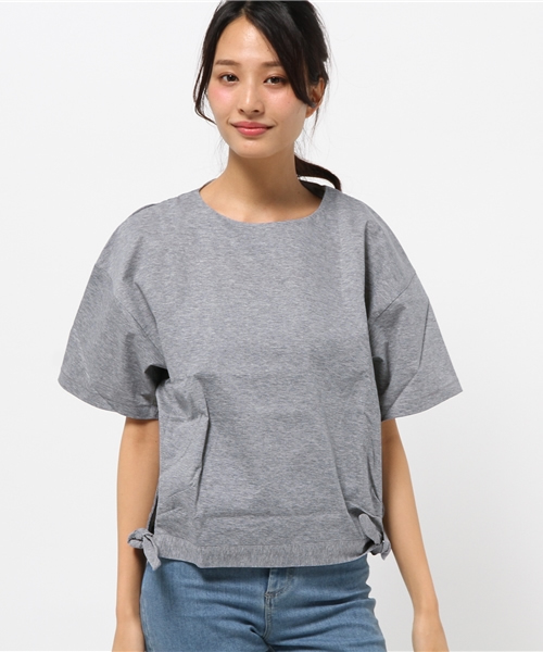 AMERICAN RAG CIE（アメリカンラグシー）の「AMERICAN RAG CIEウレタンコーティングサイドリボンTシャツ/208-LAN-B4956 WH F（Tシャツ/カットソー・レディース・ホワイト/グレー/ブラック・FREE）」の3枚目の写真