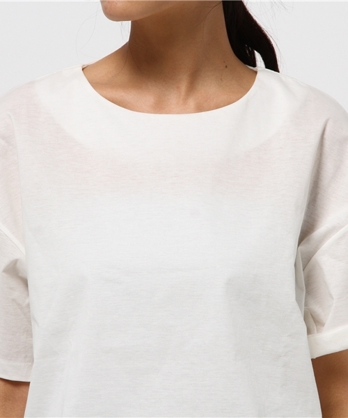 AMERICAN RAG CIE（アメリカンラグシー）の「AMERICAN RAG CIEウレタンコーティングサイドリボンTシャツ/208-LAN-B4956 WH F（Tシャツ/カットソー・レディース・ホワイト/グレー/ブラック・FREE）」の7枚目の写真