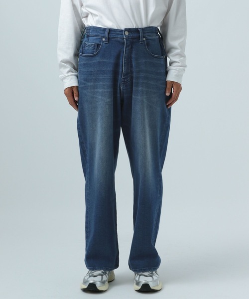 BAYFLOW（ベイフロー）の「[裏起毛・ストレッチ]【BFJ】ウォームテーパードデニムパンツ（デニムパンツ・メンズ・ブルー/ブラック・LARGE/MEDIUM）」の15枚目の写真