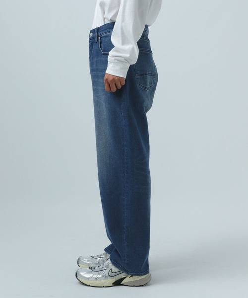 BAYFLOW（ベイフロー）の「[裏起毛・ストレッチ]【BFJ】ウォームテーパードデニムパンツ（デニムパンツ・メンズ・ブルー/ブラック・LARGE/MEDIUM）」の17枚目の写真