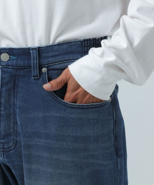 BAYFLOW（ベイフロー）の「[裏起毛・ストレッチ]【BFJ】ウォームテーパードデニムパンツ（デニムパンツ・メンズ・ブルー/ブラック・LARGE/MEDIUM）」の9枚目の写真