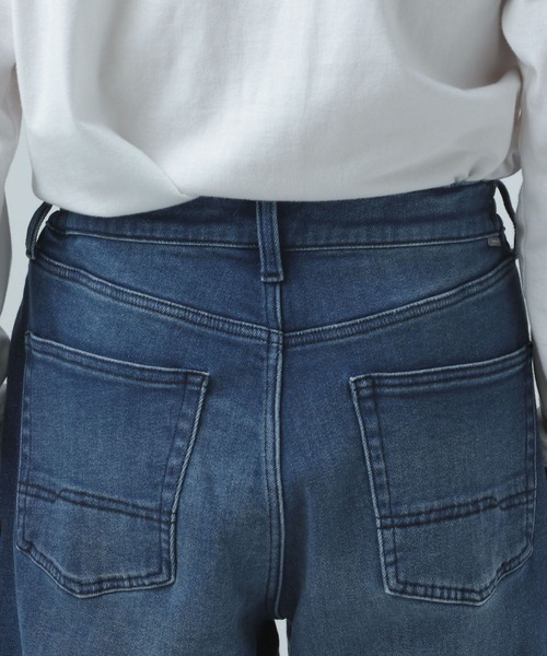 BAYFLOW（ベイフロー）の「[裏起毛・ストレッチ]【BFJ】ウォームテーパードデニムパンツ（デニムパンツ・メンズ・ブルー/ブラック・LARGE/MEDIUM）」の12枚目の写真