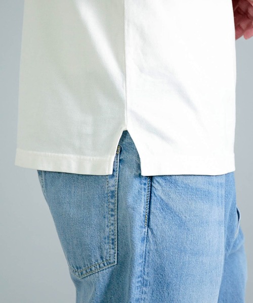 OMNIGOD（オムニゴッド）の「[OMNIGOD mens / オムニゴッド] ギザコットンカノコ ショートスリーブポロシャツ（ポロシャツ・メンズ・ホワイト/ネイビー/ピンク・2/3/4）」の19枚目の写真