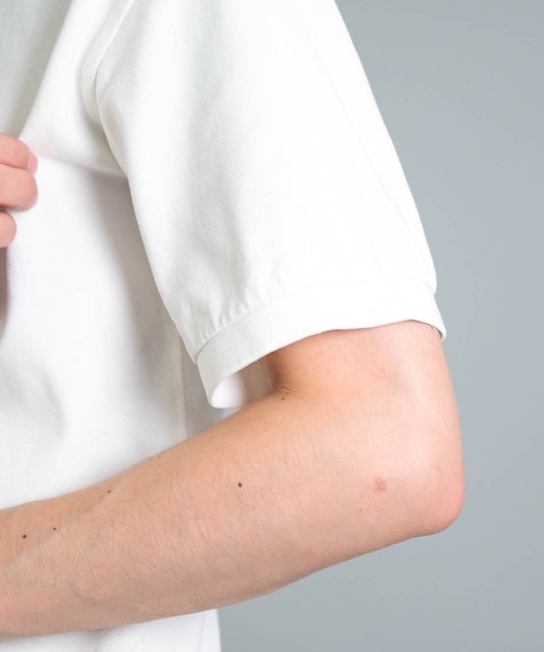 OMNIGOD（オムニゴッド）の「[OMNIGOD mens / オムニゴッド] ギザコットンカノコ ショートスリーブポロシャツ（ポロシャツ・メンズ・ホワイト/ネイビー/ピンク・2/3/4）」の20枚目の写真