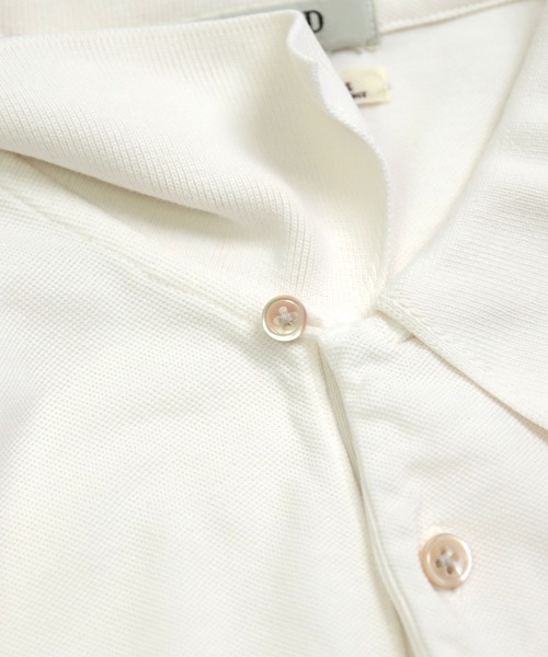 OMNIGOD（オムニゴッド）の「[OMNIGOD mens / オムニゴッド] ギザコットンカノコ ショートスリーブポロシャツ（ポロシャツ・メンズ・ホワイト/ネイビー/ピンク・2/3/4）」の22枚目の写真