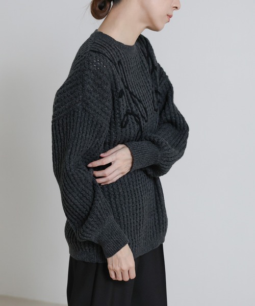 セール】コード刺繍ニットプルオーバー（ニット/セーター）｜select