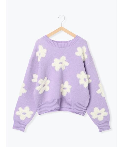 ehka sopo（エヘカソポ）の「花柄ジャカードニット（ニット/セーター