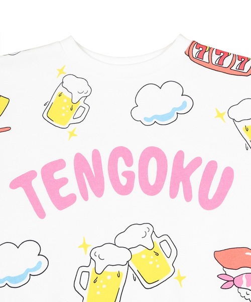 PUNYUS（プニュズ）の「天国と地獄総柄スウェット（スウェット・レディース・ホワイト/スミクロ・1/2/3/4）」の18枚目の写真