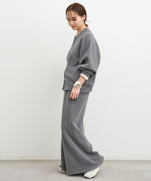 ジャケット・アウター Deuxieme Classe CINOH KNIT ZIP BLOUSON CINOH（チノ）の「【CINOH/チノ 】KNIT ZIP BLOUSON（ニット/セーター