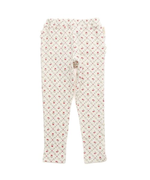 Seraph（セラフ）の「【ジュニア対応】フリルリブレギンス（レギンス/スパッツ・キッズ・サックスブルー/オフホワイト/ピンク/ベージュ・140/130/120/110/100/90/80/70）」の7枚目の写真