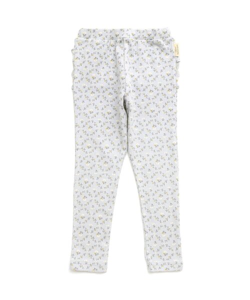 Seraph（セラフ）の「【ジュニア対応】フリルリブレギンス（レギンス/スパッツ・キッズ・サックスブルー/オフホワイト/ピンク/ベージュ・140/130/120/110/100/90/80/70）」の9枚目の写真