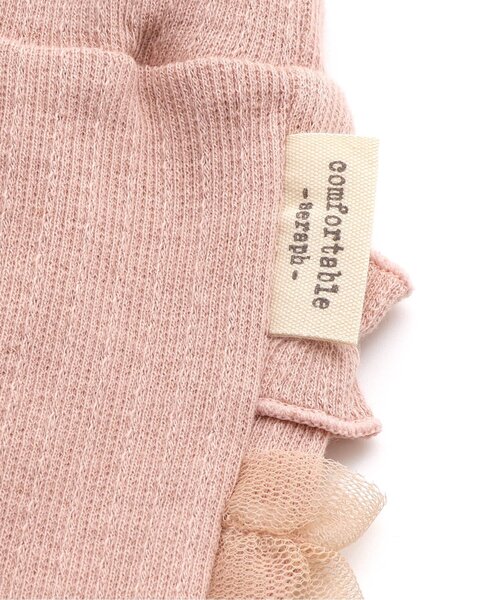 Seraph（セラフ）の「【ジュニア対応】フリルリブレギンス（レギンス/スパッツ・キッズ・サックスブルー/オフホワイト/ピンク/ベージュ・140/130/120/110/100/90/80/70）」の11枚目の写真