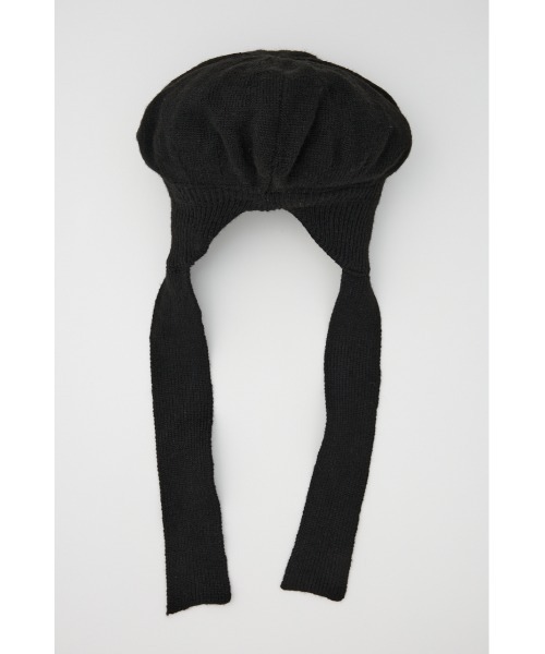 SLY(スライ)の「BERET KNIT BEANIE ベレー ニット ビーニー(ハンチング/ベレー帽・レディース・杢グレー/ブラック・FREE)」の3枚目の写真