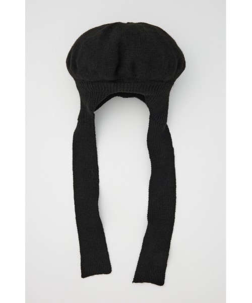 SLY(スライ)の「BERET KNIT BEANIE ベレー ニット ビーニー(ハンチング/ベレー帽・レディース・杢グレー/ブラック・FREE)」の4枚目の写真