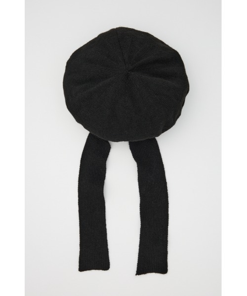 SLY(スライ)の「BERET KNIT BEANIE ベレー ニット ビーニー(ハンチング/ベレー帽・レディース・杢グレー/ブラック・FREE)」の6枚目の写真