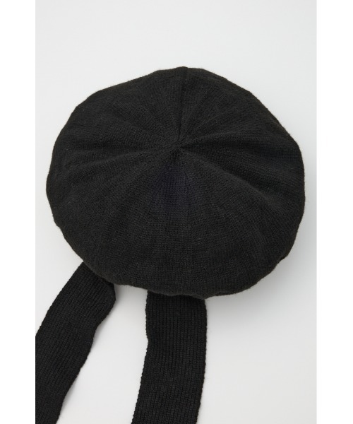 SLY(スライ)の「BERET KNIT BEANIE ベレー ニット ビーニー(ハンチング/ベレー帽・レディース・杢グレー/ブラック・FREE)」の7枚目の写真