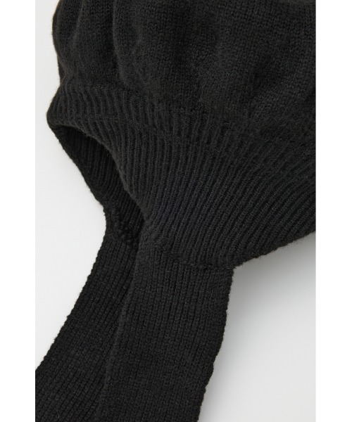 SLY(スライ)の「BERET KNIT BEANIE ベレー ニット ビーニー(ハンチング/ベレー帽・レディース・杢グレー/ブラック・FREE)」の8枚目の写真