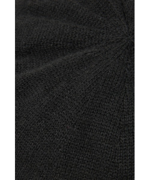 SLY(スライ)の「BERET KNIT BEANIE ベレー ニット ビーニー(ハンチング/ベレー帽・レディース・杢グレー/ブラック・FREE)」の10枚目の写真