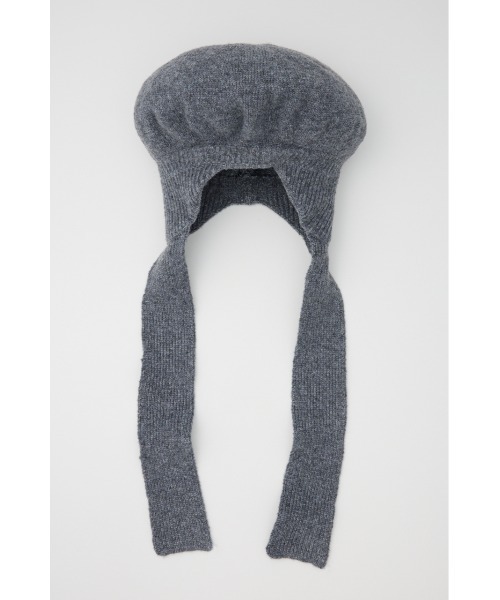SLY(スライ)の「BERET KNIT BEANIE ベレー ニット ビーニー(ハンチング/ベレー帽・レディース・杢グレー/ブラック・FREE)」の12枚目の写真