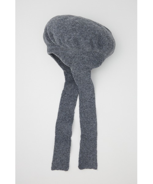 SLY(スライ)の「BERET KNIT BEANIE ベレー ニット ビーニー(ハンチング/ベレー帽・レディース・杢グレー/ブラック・FREE)」の14枚目の写真