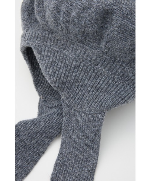 SLY(スライ)の「BERET KNIT BEANIE ベレー ニット ビーニー(ハンチング/ベレー帽・レディース・杢グレー/ブラック・FREE)」の17枚目の写真