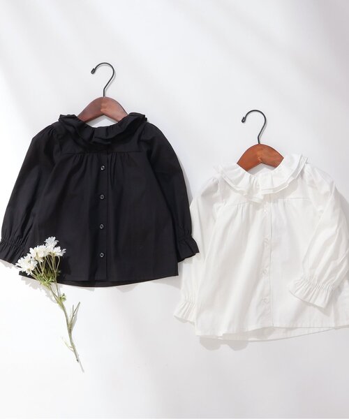 apres les cours（アプレレクール）の「【フォーマル対応】フリル衿ブラウス（シャツ/ブラウス・キッズ・オフホワイト/ブラック・90/100/110/120/130）」の13枚目の写真