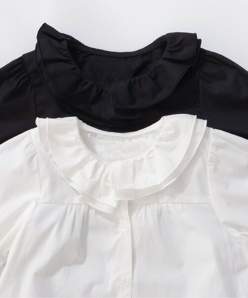 apres les cours（アプレレクール）の「【フォーマル対応】フリル衿ブラウス（シャツ/ブラウス・キッズ・オフホワイト/ブラック・90/100/110/120/130）」の12枚目の写真