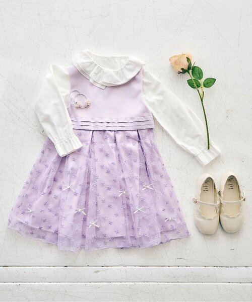 apres les cours（アプレレクール）の「【フォーマル対応】フリル衿ブラウス（シャツ/ブラウス・キッズ・オフホワイト/ブラック・90/100/110/120/130）」の10枚目の写真