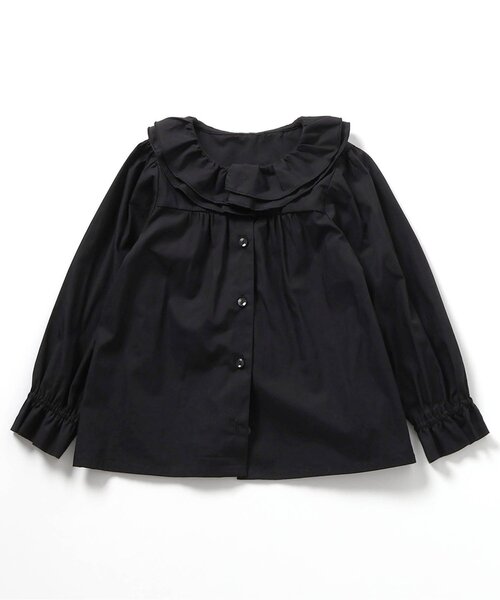 apres les cours（アプレレクール）の「【フォーマル対応】フリル衿ブラウス（シャツ/ブラウス・キッズ・オフホワイト/ブラック・90/100/110/120/130）」の8枚目の写真