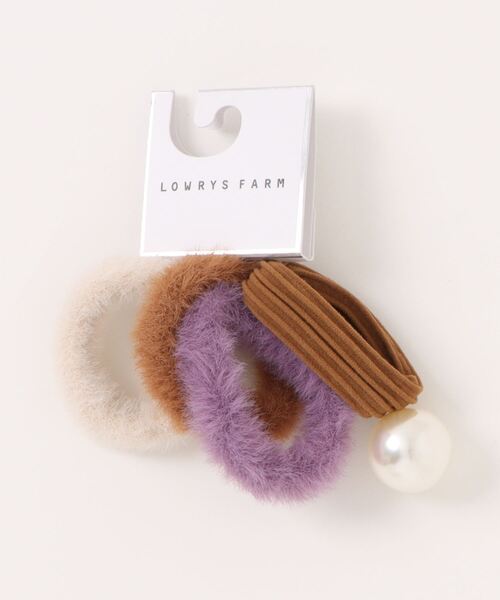 LOWRYS FARM(ローリーズファーム)の「フワフワセットヘアオム 284052(ヘアゴム・レディース・パープル/イエロー/ブルー・FREE)」の8枚目の写真