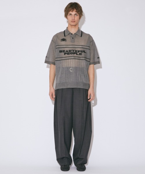 出品終了日限定値下げ　beautiful people UMBRO　ゲームシャツ 1515210046-gry-01.jpg