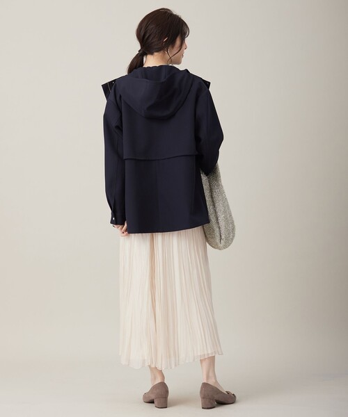 ANY SIS（エニィスィス）の「【撥水・UVカット・洗える】フーデットハーフ コート（その他アウター・レディース・ライトイエロー系/ライトグレー系/ベージュ系/ネイビー系・1/2/3）」の10枚目の写真