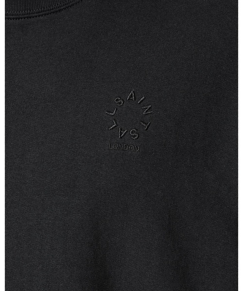 ALLSAINTS(オールセインツ)の「HAVEN EMBROIDERED LOGO OVERSIZED T-SHIRT | HAVEN 刺繍 ロゴ オーバーサイズ Tシャツ(Tシャツ/カットソー・メンズ・ブラック・M/L/XS/S)」の7枚目の写真