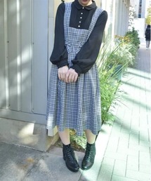 axes femme｜アクシーズファムのワンピース（チェック柄）通販