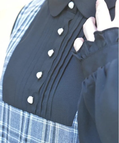 チェックリボンドッキングワンピース | レディース服