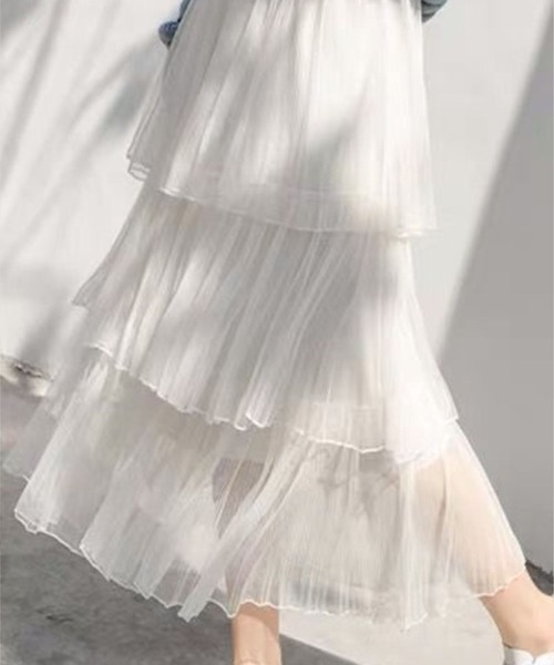 SPIGA（スピーガ）の「ﾌﾟﾘｰﾂﾃｨｱｰﾄﾞｽｶｰﾄ（スカート・レディース・ホワイト/アイボリー/ブラック/ピンク・MEDIUM/LARGE/X-LARGE）」の5枚目の写真