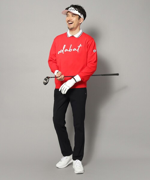 adabat(アダバット)の「【新レーベル ADABAT NAVY】ウォッシャブル素材 アダバットサインロゴニット(ニット/セーター・メンズ・レッド系1/ネイビー・50/48/46)」の9枚目の写真