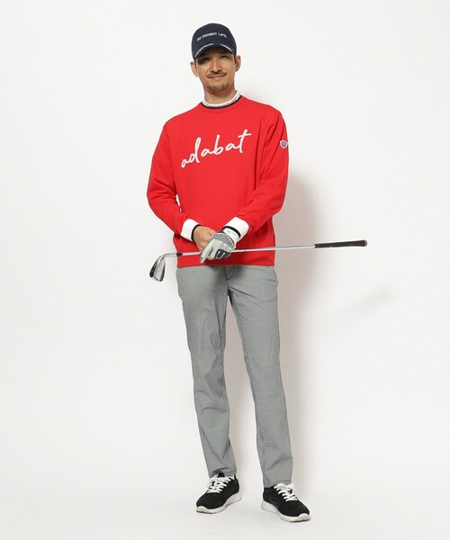 adabat(アダバット)の「【新レーベル ADABAT NAVY】ウォッシャブル素材 アダバットサインロゴニット(ニット/セーター・メンズ・レッド系1/ネイビー・50/48/46)」の11枚目の写真