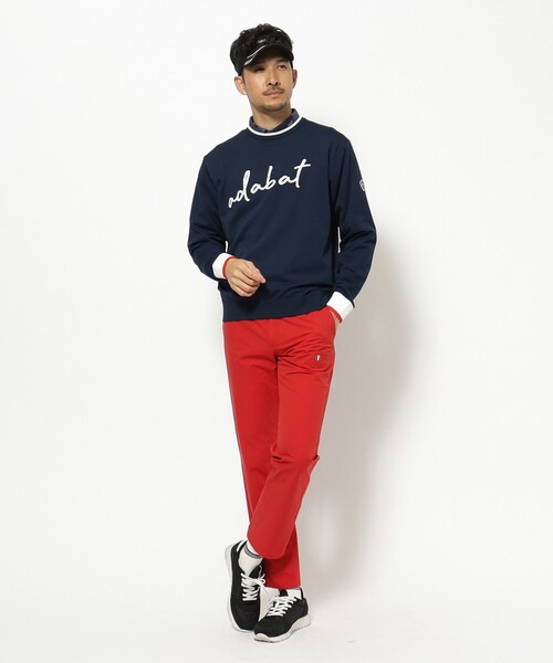 adabat(アダバット)の「【新レーベル ADABAT NAVY】ウォッシャブル素材 アダバットサインロゴニット(ニット/セーター・メンズ・レッド系1/ネイビー・50/48/46)」の18枚目の写真