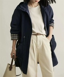 FREE STYLISTS | バックスリットフード付きロングジャケット(トレンチコート)