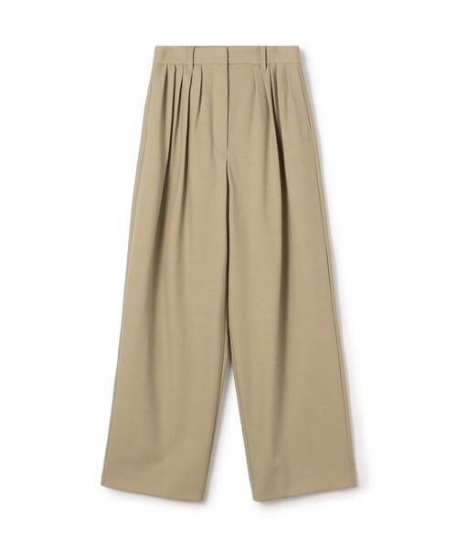 BACCA(バッカ)の「ウールドスキン ワイドタックパンツ(その他パンツ・レディース・ネイビー/ベージュ・34/36)」の2枚目の写真