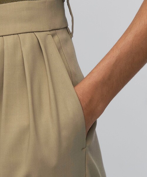 BACCA(バッカ)の「ウールドスキン ワイドタックパンツ(その他パンツ・レディース・ネイビー/ベージュ・34/36)」の6枚目の写真