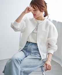 STUMBLY MA-1ジャケット　ホワイト　デニム　ナイロン 0440884111162cl_75?$VS_1500$