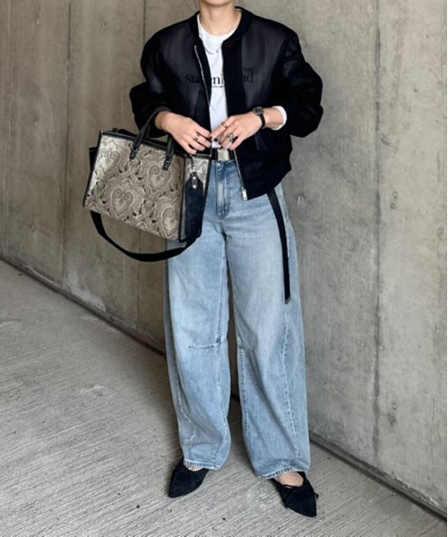 notch.（ノッチ）の「ダンボールシアーＭＡ−１（MA-1・レディース・ブラック/ライトグレー/オフホワイト/モカ/カーキ・M）」の15枚目の写真