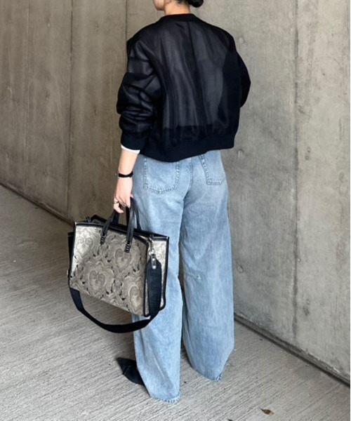 notch.（ノッチ）の「ダンボールシアーＭＡ−１（MA-1・レディース・ブラック/ライトグレー/オフホワイト/モカ/カーキ・M）」の17枚目の写真