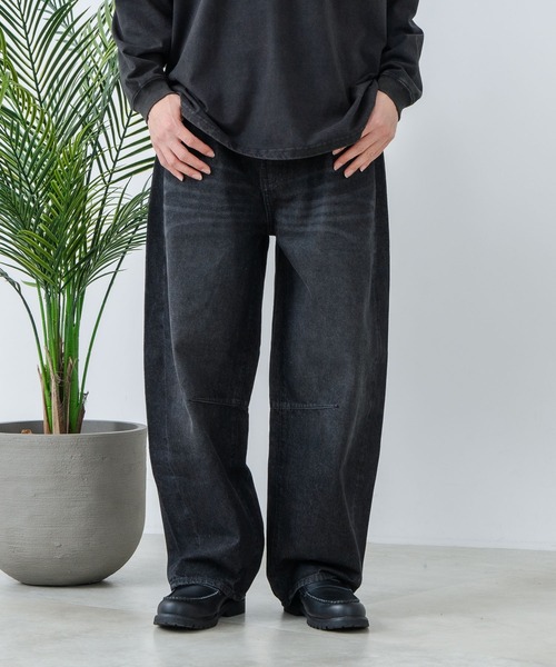 JEANS MATE（ジーンズメイト）の「【NEOSARTIC】バレルレッグイージーライトデニムパンツ（デニムパンツ・メンズ・ライトグレー/ブラック/ネイビー/クリアブルー・MEDIUM/LARGE/X-LARGE）」の2枚目の写真