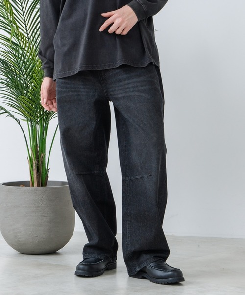 JEANS MATE（ジーンズメイト）の「【NEOSARTIC】バレルレッグイージーライトデニムパンツ（デニムパンツ・メンズ・ライトグレー/ブラック/ネイビー/クリアブルー・MEDIUM/LARGE/X-LARGE）」の9枚目の写真